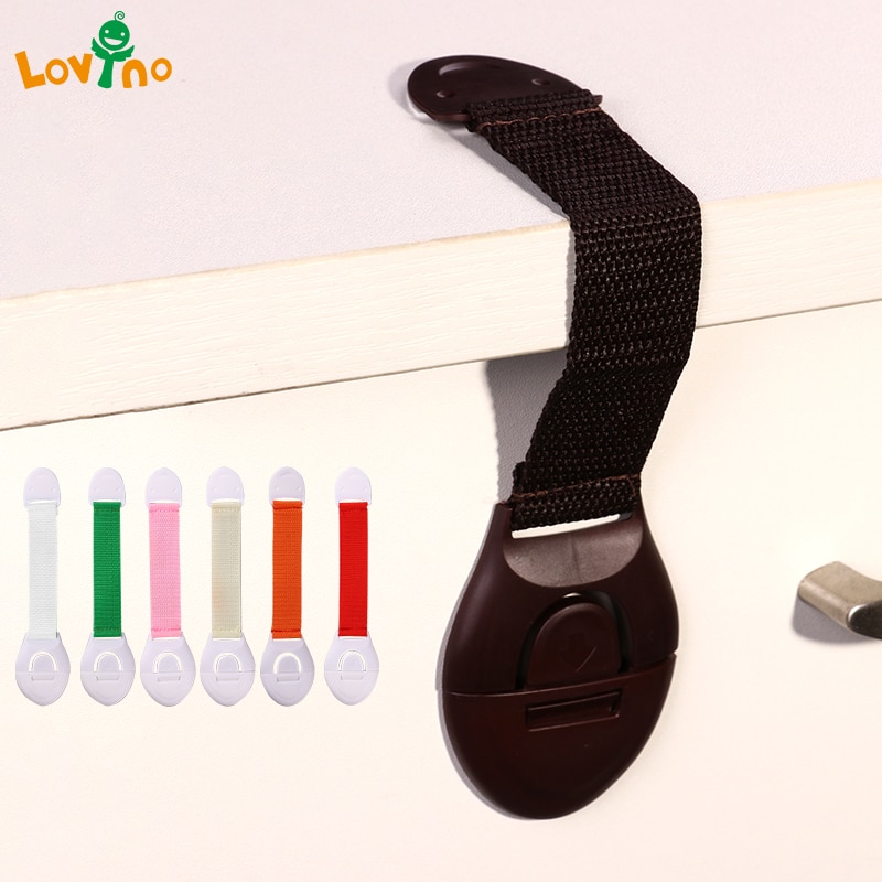 8Pcs/lot Baby Safety Protector Child Cabinet locking Plastic Lock Protection of Children Locking From Doors Drawers